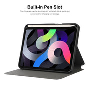 For iPad mini 2024 / mini 6 ENKAY Leather Stand Smart Tablet Case(Dark Green)