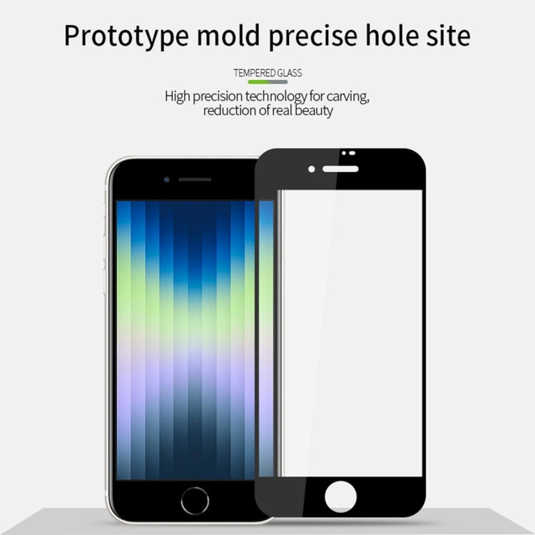 MOFI 9H 2.5D Full Screen Tempered Glass Film For iPhone SE 2022(Black) - Front Protector by MOFI | Online Shopping South Africa | PMC Jewellery | Buy Now Pay Later Mobicred