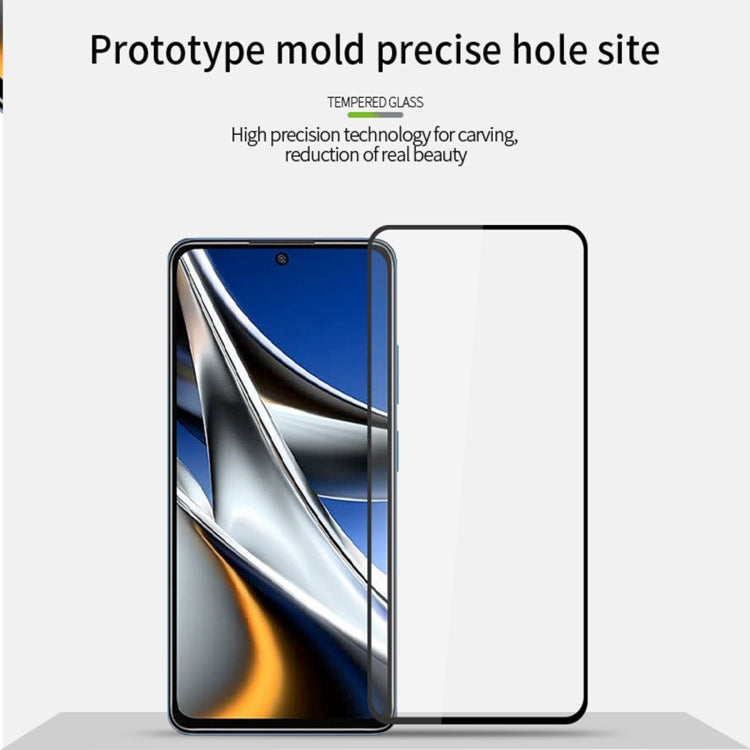 For Xiaomi Poco X4 Pro 5G MOFI 9H 2.5D Full Screen Tempered Glass Film(Black) - Poco X4 Pro 5G Tempered Glass by MOFI | Online Shopping South Africa | PMC TechLife