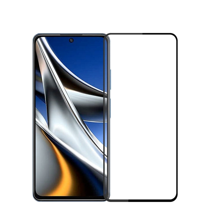 For Xiaomi Poco X4 Pro 5G MOFI 9H 2.5D Full Screen Tempered Glass Film(Black) - Poco X4 Pro 5G Tempered Glass by MOFI | Online Shopping South Africa | PMC TechLife