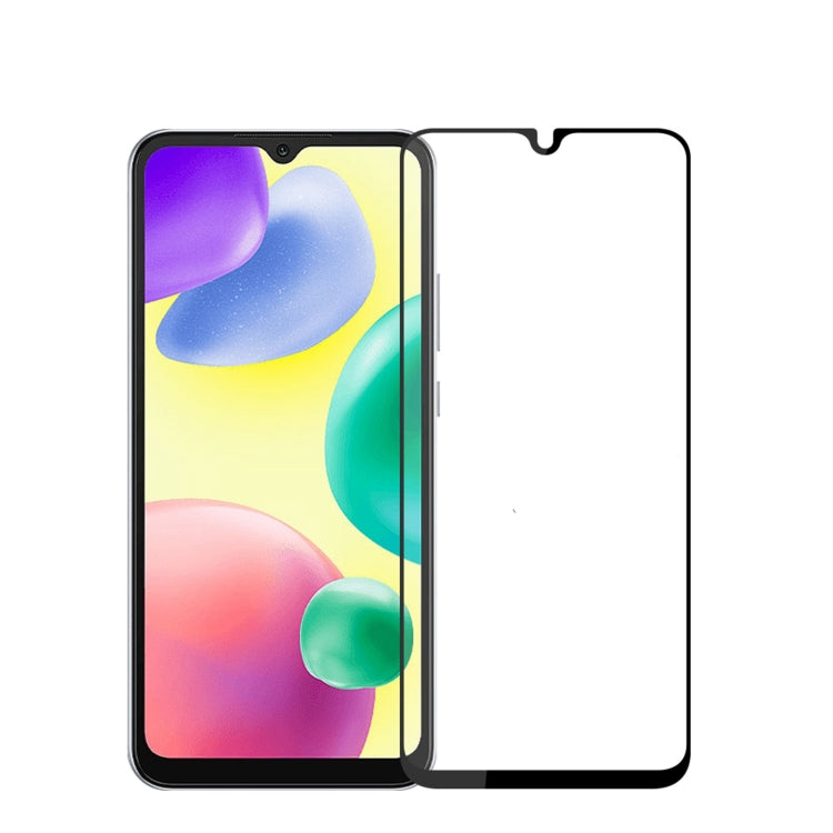 For Xiaomi Redmi 10C MOFI 9H 2.5D Full Screen Tempered Glass Film(Black) -  by MOFI | Online Shopping South Africa | PMC TechLife | Buy Now Pay Later Mobicred