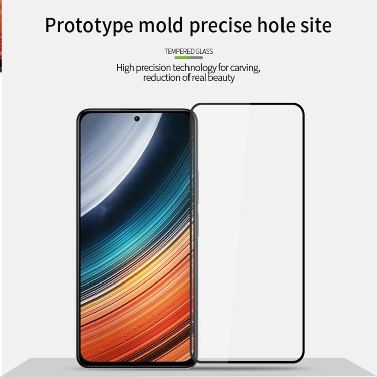 For Xiaomi Redmi K40S MOFI 9H 2.5D Full Screen Tempered Glass Film(Black)