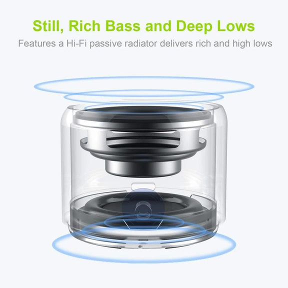 A106Pro IPX7 Water-resistant Mini Portable Bluetooth Metal Speaker(Black)