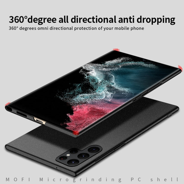 For Samsung Galaxy S22 Ultra 5G MOFI Fandun Series Frosted Ultra-thin PC Hard Phone Case(Red) - free shipping - PMC Jewellery - Order now!