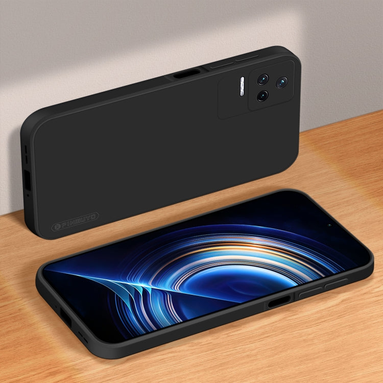 For Xiaomi Redmi K50 / K50 Pro PINWUYO Sense Series Liquid Silicone TPU Phone Case(Black)