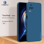 For Xiaomi Redmi K50 / K50 Pro PINWUYO Sense Series Liquid Silicone TPU Phone Case(Blue)