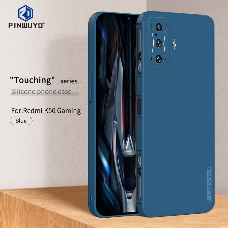 For Xiaomi Redmi K50 Gaming PINWUYO Sense Series Liquid Silicone TPU Phone Case(Blue)