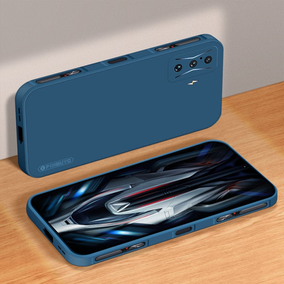 For Xiaomi Redmi K50 Gaming PINWUYO Sense Series Liquid Silicone TPU Phone Case(Blue)