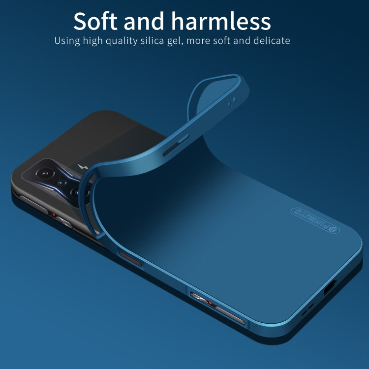 For Xiaomi Redmi K50 Gaming PINWUYO Sense Series Liquid Silicone TPU Phone Case(Blue)