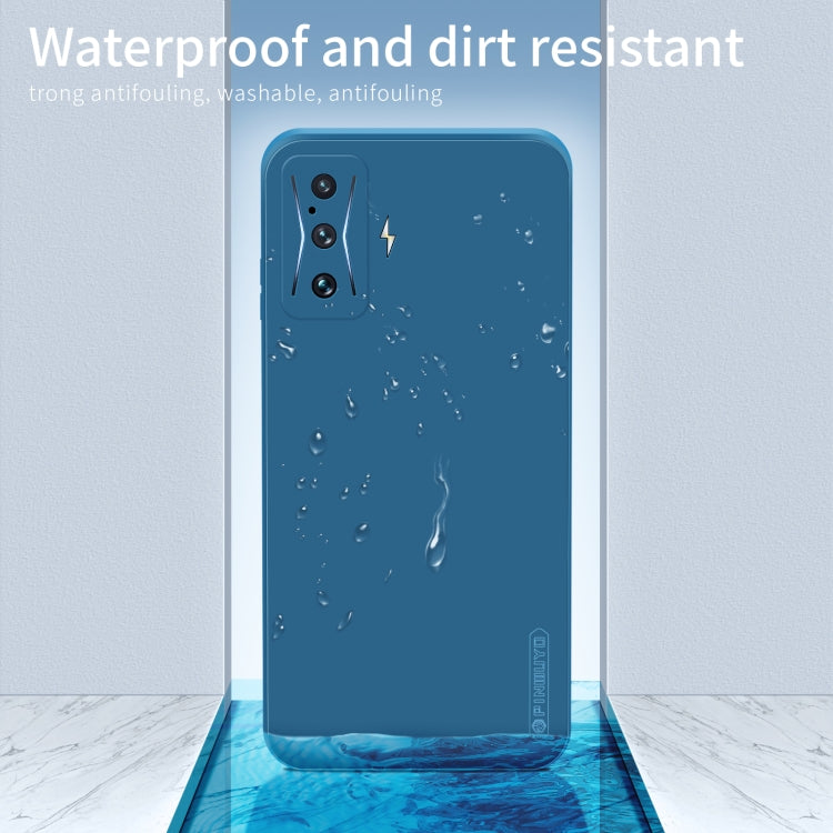 For Xiaomi Redmi K50 Gaming PINWUYO Sense Series Liquid Silicone TPU Phone Case(Blue)