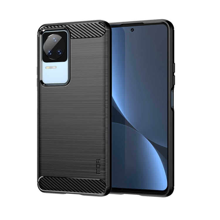 For Xiaomi Redmi K40S MOFI Gentleness Brushed Carbon Fiber Soft TPU Case(Black) - Xiaomi Cases by MOFI | Online Shopping South Africa | PMC TechLife | Buy Now Pay Later Mobicred
