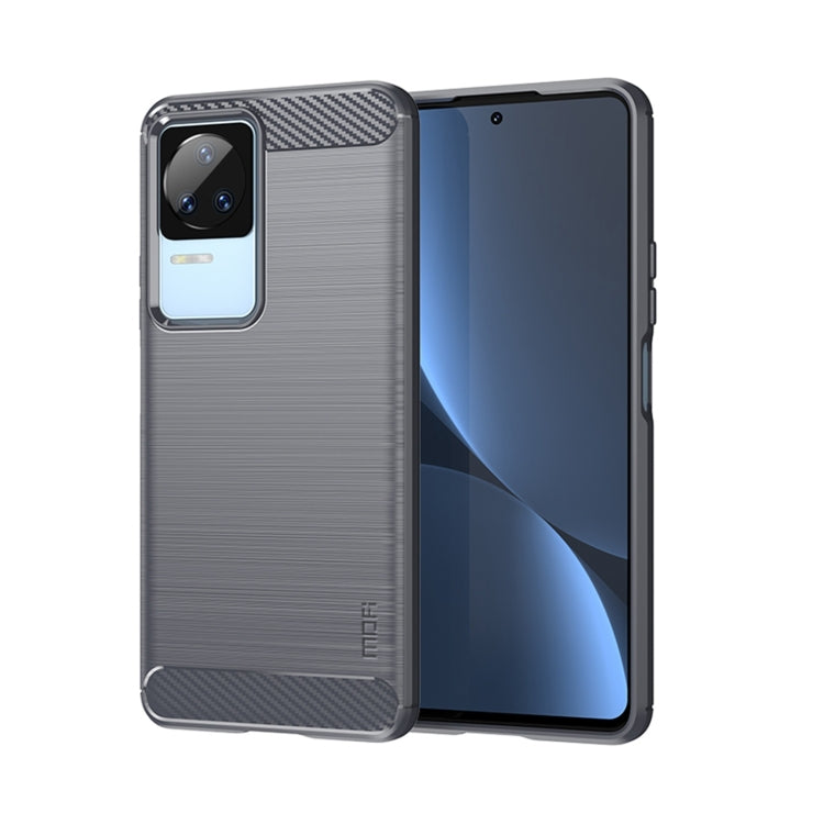 For Xiaomi Redmi K40S MOFI Gentleness Brushed Carbon Fiber Soft TPU Case(Gray) - Xiaomi Cases by MOFI | Online Shopping South Africa | PMC TechLife | Buy Now Pay Later Mobicred