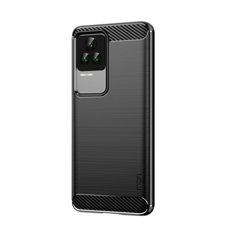For Xiaomi Redmi K50 / K50 Pro MOFI Gentleness Brushed Carbon Fiber Soft TPU Case(Black) - Xiaomi Cases by MOFI | Online Shopping South Africa | PMC TechLife | Buy Now Pay Later Mobicred
