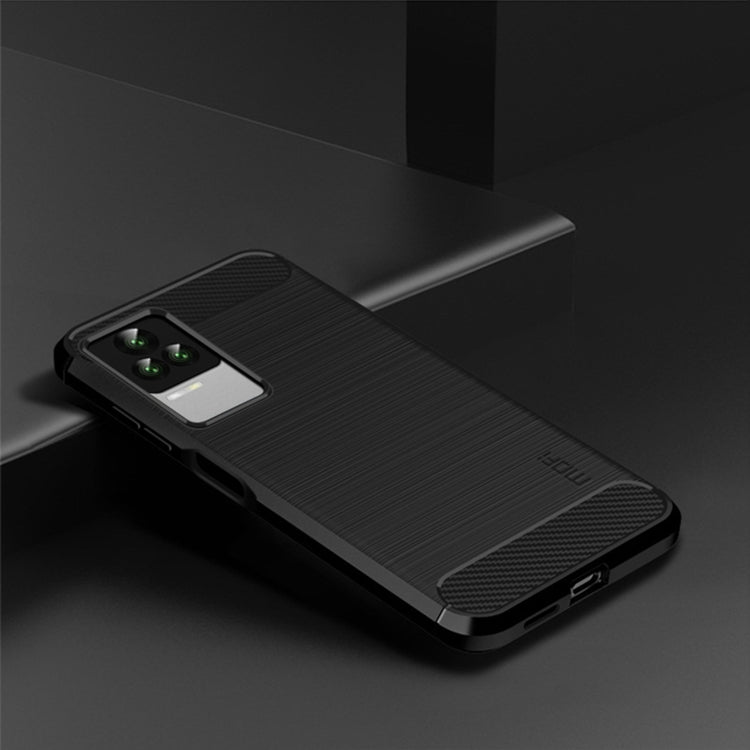 For Xiaomi Redmi K50 / K50 Pro MOFI Gentleness Brushed Carbon Fiber Soft TPU Case(Black) - Xiaomi Cases by MOFI | Online Shopping South Africa | PMC TechLife | Buy Now Pay Later Mobicred