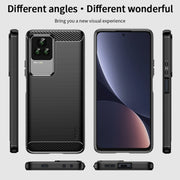 For Xiaomi Redmi K50 / K50 Pro MOFI Gentleness Brushed Carbon Fiber Soft TPU Case(Gray)