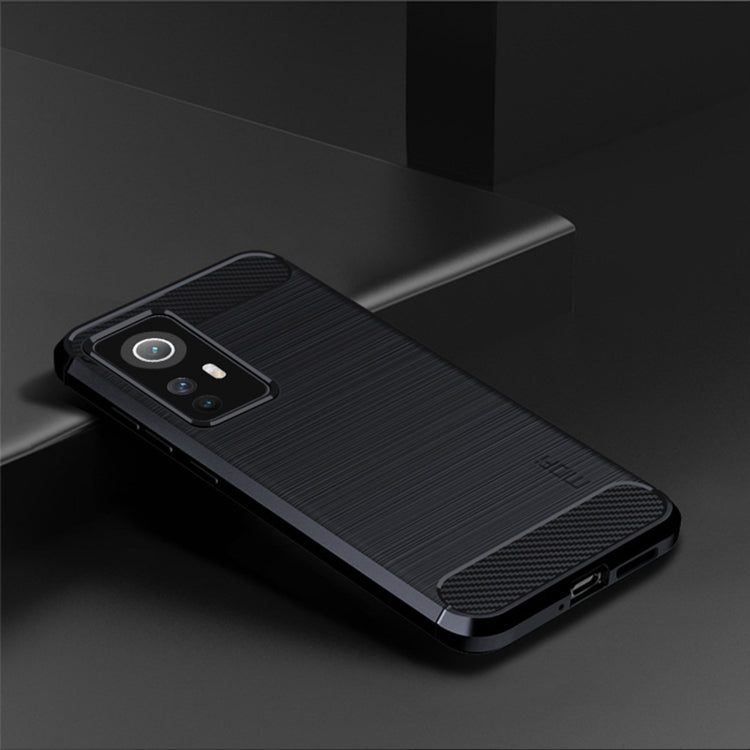For Xiaomi 12 / 12X MOFI Gentleness Brushed Carbon Fiber Soft TPU Case(Blue) - Xiaomi Cases by MOFI | Online Shopping South Africa | PMC TechLife | Buy Now Pay Later Mobicred