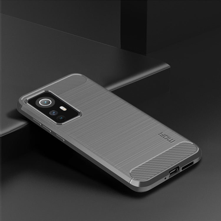 For Xiaomi 12 / 12X MOFI Gentleness Brushed Carbon Fiber Soft TPU Case(Gray) - Xiaomi Cases by MOFI | Online Shopping South Africa | PMC TechLife | Buy Now Pay Later Mobicred