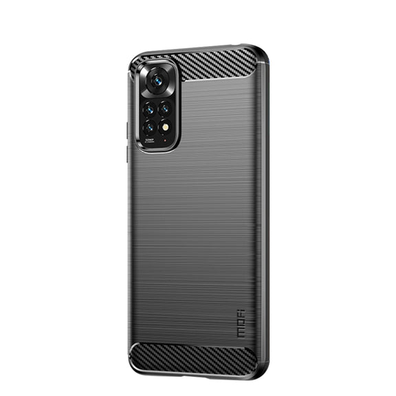 For Xiaomi Redmi Note 11 4G Global / Note 11S 4G MOFI Gentleness Brushed Carbon Fiber TPU Case(Black)