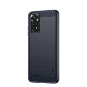 For Xiaomi Redmi Note 11 4G Global / Note 11S 4G MOFI Gentleness Brushed Carbon Fiber TPU Case(Blue)