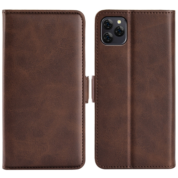 For Blackview A95 Dual-side Magnetic Buckle Leather Phone Case(Brown) - More Brand by PMC TechLife | Online Shopping South Africa | PMC TechLife | Buy Now Pay Later Mobicred