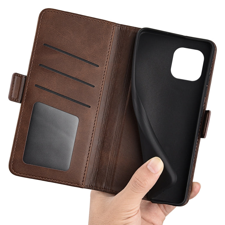 For Blackview A95 Dual-side Magnetic Buckle Leather Phone Case(Brown) - More Brand by PMC TechLife | Online Shopping South Africa | PMC TechLife | Buy Now Pay Later Mobicred