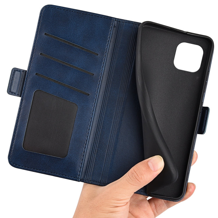 For Blackview A95 Dual-side Magnetic Buckle Leather Phone Case(Dark Blue) - More Brand by PMC TechLife | Online Shopping South Africa | PMC TechLife | Buy Now Pay Later Mobicred