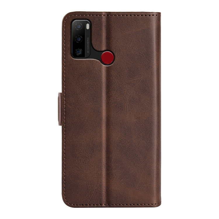 For Ulefone note 10 Dual-side Magnetic Buckle Leather Phone Case(Brown) - Ulefone Cases by PMC Jewellery | Online Shopping South Africa | PMC Jewellery | Buy Now Pay Later Mobicred