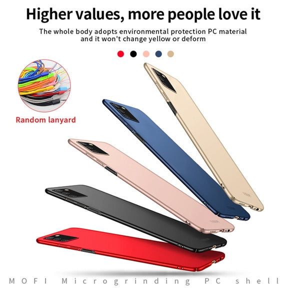 For Samsung Galaxy A02s EU / A03s / M02s / F02s MOFI Frosted PC Ultra-thin Hard Case(Red)