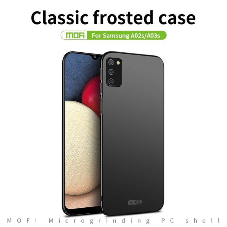 For Samsung Galaxy A02s EU / A03s / M02s / F02s MOFI Frosted PC Ultra-thin Hard Case(Gold)