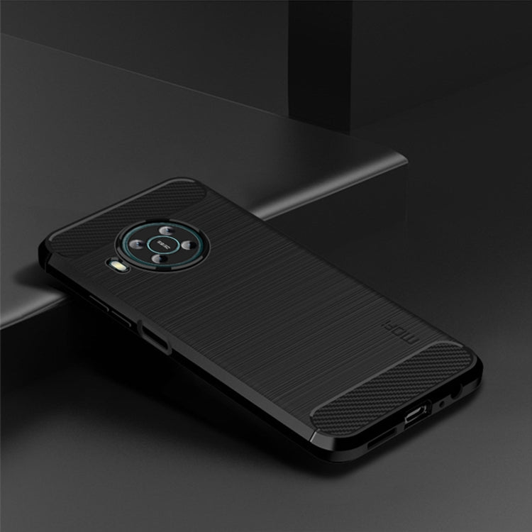 For Nokia X100 MOFI Gentleness Series Brushed Texture Carbon Fiber TPU Phone Case(Black) - Nokia Cases by MOFI | Online Shopping South Africa | PMC TechLife