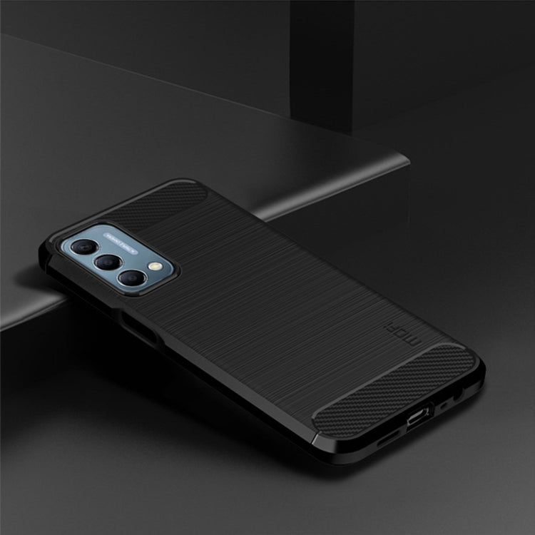 For Oneplus Nord N200 5G MOFI Gentleness Series Brushed Texture Carbon Fiber Soft TPU Phone Case(Black) - free shipping - PMC TechLife - Order now!