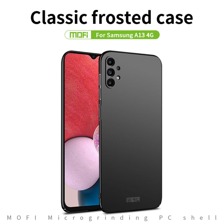 For Samsung Galaxy A13 4G MOFI Frosted PC Ultra-thin Hard Case(Red)