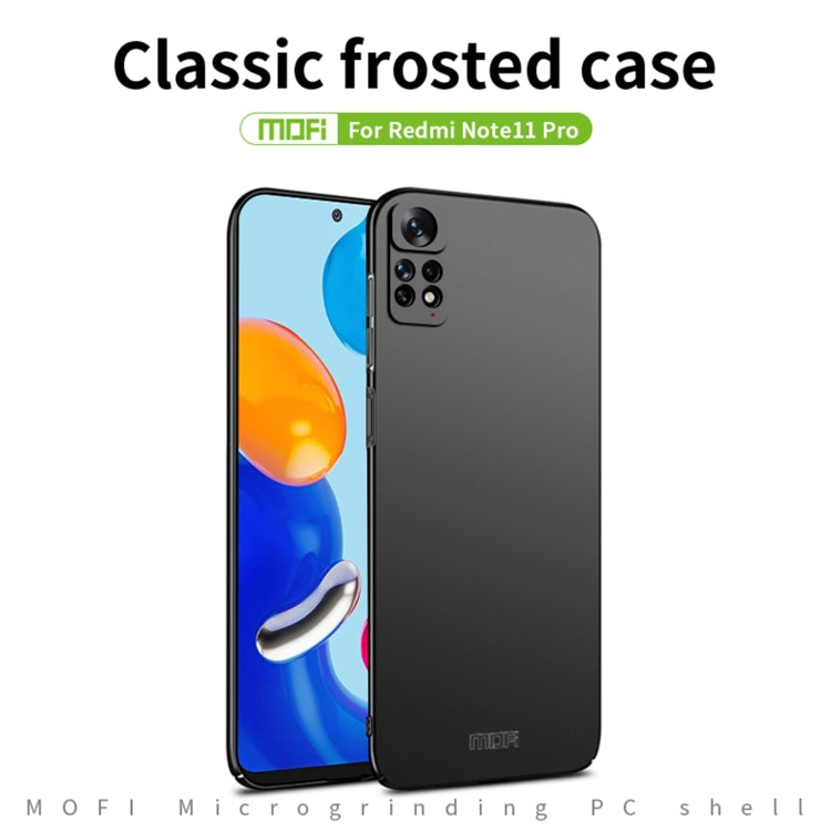 For Xiaomi Redmi Note 11 Pro Global MOFI Frosted PC Ultra-thin Hard  Phone Case(Blue) - Xiaomi Cases by MOFI | Online Shopping South Africa | PMC TechLife