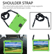 For Lenovo X306 / X606 / K10 Honeycomb EVA + PC Shockproof Tablet Case with Strap(Green+Black)