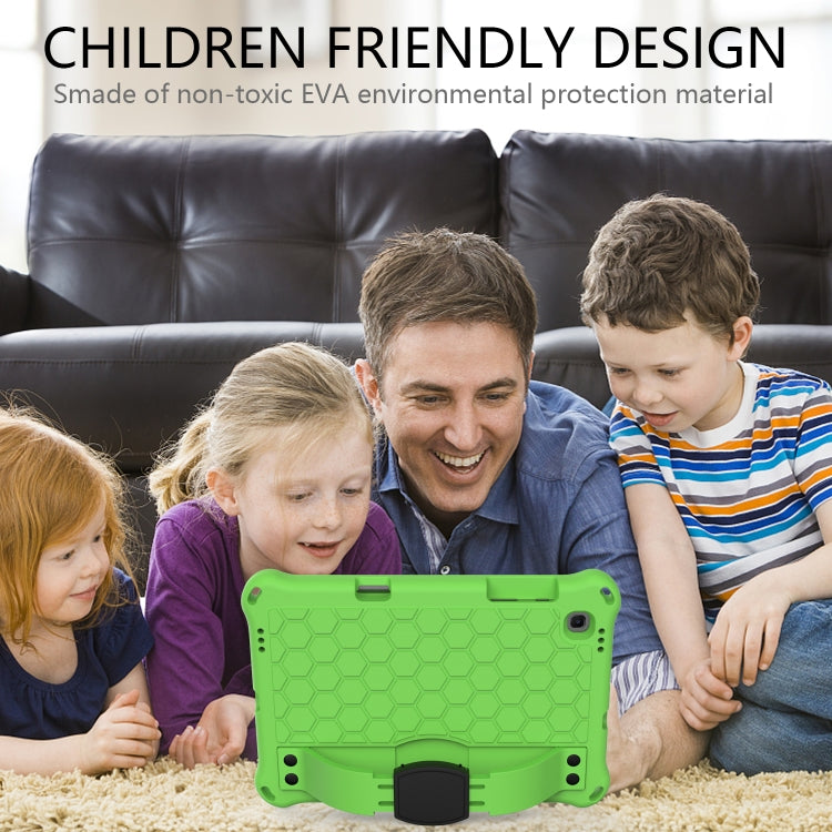 For Lenovo X306 / X606 / K10 Honeycomb EVA + PC Shockproof Tablet Case with Strap(Green+Black) - Lenovo by PMC TechLife | Online Shopping South Africa | PMC TechLife | Buy Now Pay Later Mobicred