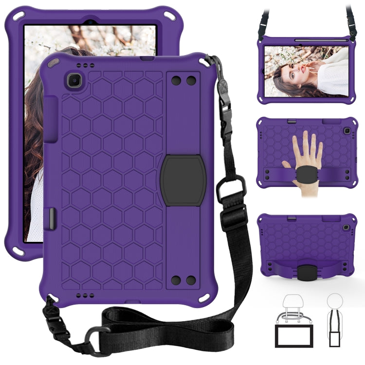 For Lenovo X306 / X606 / K10 Honeycomb EVA + PC Shockproof Tablet Case with Strap(Purple+Black) - Lenovo by PMC TechLife | Online Shopping South Africa | PMC TechLife | Buy Now Pay Later Mobicred