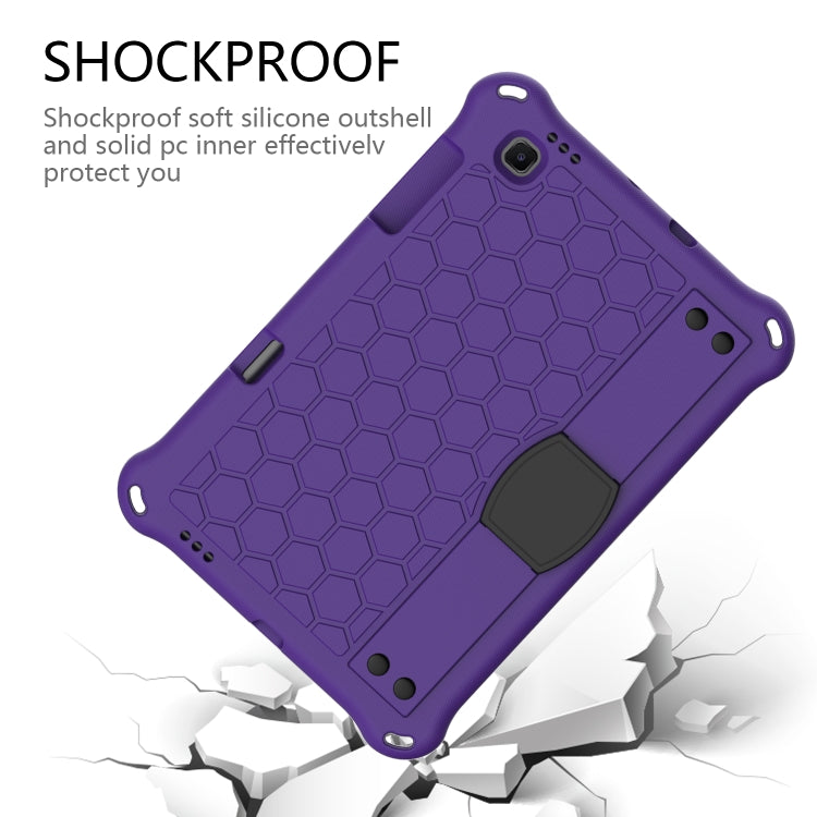 For Lenovo X306 / X606 / K10 Honeycomb EVA + PC Shockproof Tablet Case with Strap(Purple+Black) - Lenovo by PMC TechLife | Online Shopping South Africa | PMC TechLife | Buy Now Pay Later Mobicred