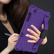For Lenovo X306 / X606 / K10 Honeycomb EVA + PC Shockproof Tablet Case with Strap(Purple+Black)