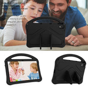 For Motorola Moto Tab G70 EVA Shockproof Tablet Case with Holder(Black)