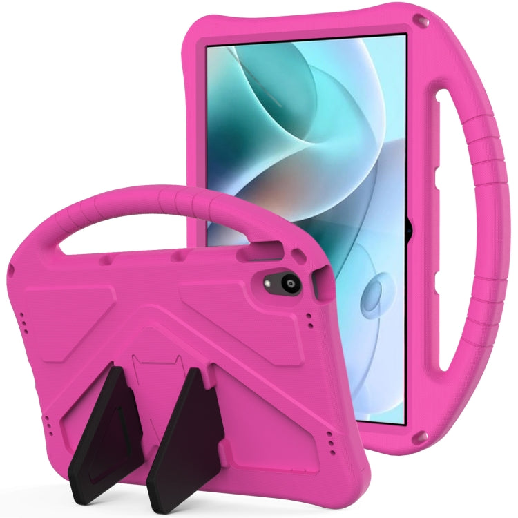 For Motorola Moto Tab G70 EVA Shockproof Tablet Case with Holder(Rose Red) - Others by PMC TechLife | Online Shopping South Africa | PMC TechLife | Buy Now Pay Later Mobicred