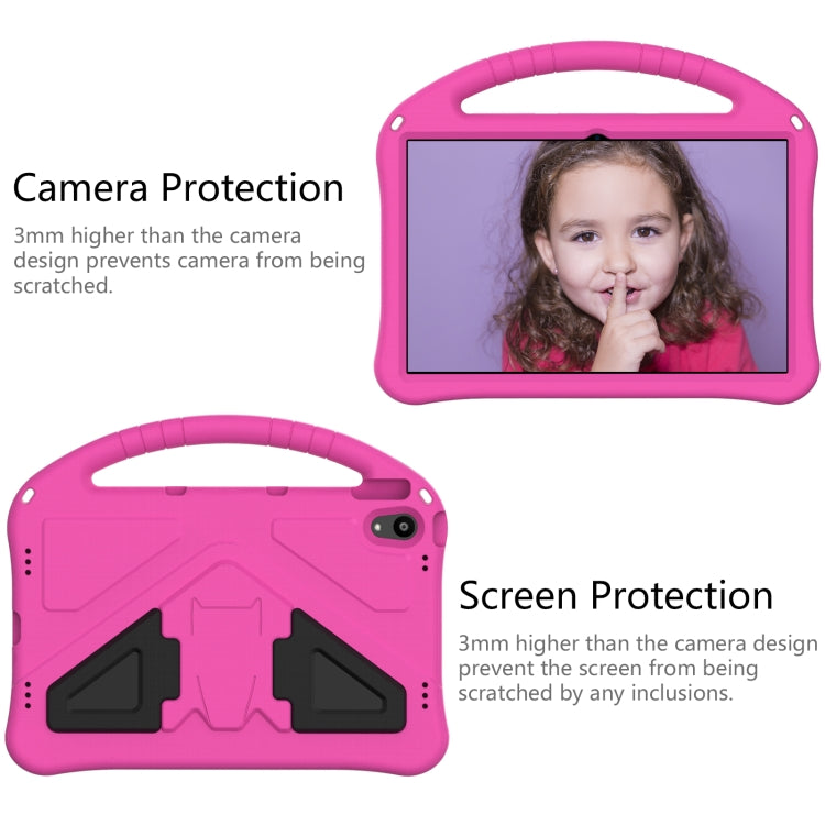 For Motorola Moto Tab G70 EVA Shockproof Tablet Case with Holder(Rose Red) - Others by PMC TechLife | Online Shopping South Africa | PMC TechLife | Buy Now Pay Later Mobicred