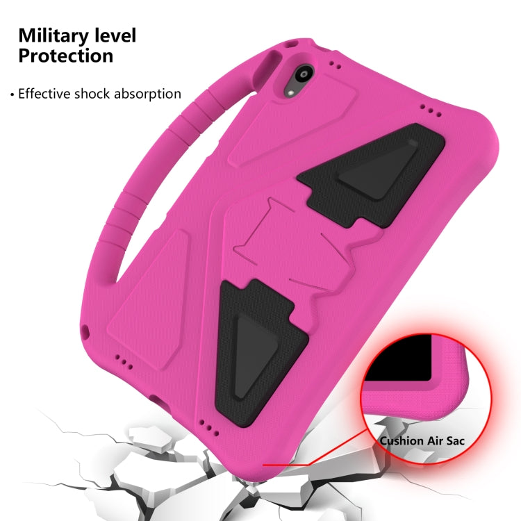 For Motorola Moto Tab G70 EVA Shockproof Tablet Case with Holder(Rose Red) - Others by PMC TechLife | Online Shopping South Africa | PMC TechLife | Buy Now Pay Later Mobicred