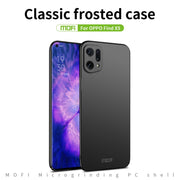 For OPPO Find X5 MOFI Frosted PC Ultra-thin Hard Case(Black)