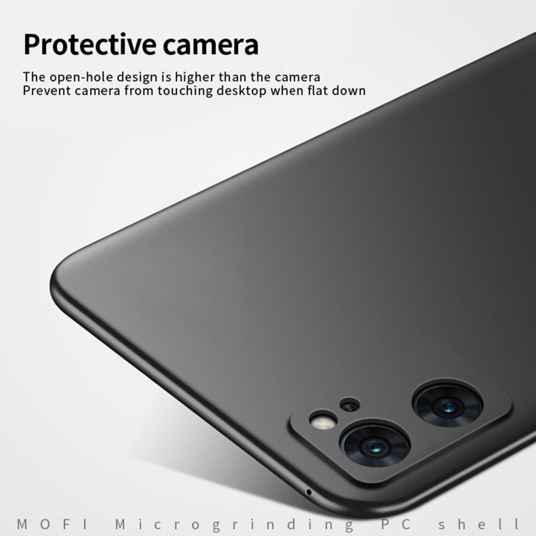 For OPPO Reno7 4G / F21 Pro 4G MOFI Frosted PC Ultra-thin Hard Case(Black) - OPPO Cases by MOFI | Online Shopping South Africa | PMC TechLife