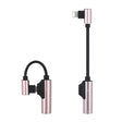 ENKAY ENK-AT109 Male 8 Pin to Dual Female 8 Pin Adapter Data Transfer Cable(Pink) - Converter & Adapter by ENKAY | Online Shopping South Africa | PMC TechLife | Buy Now Pay Later Mobicred