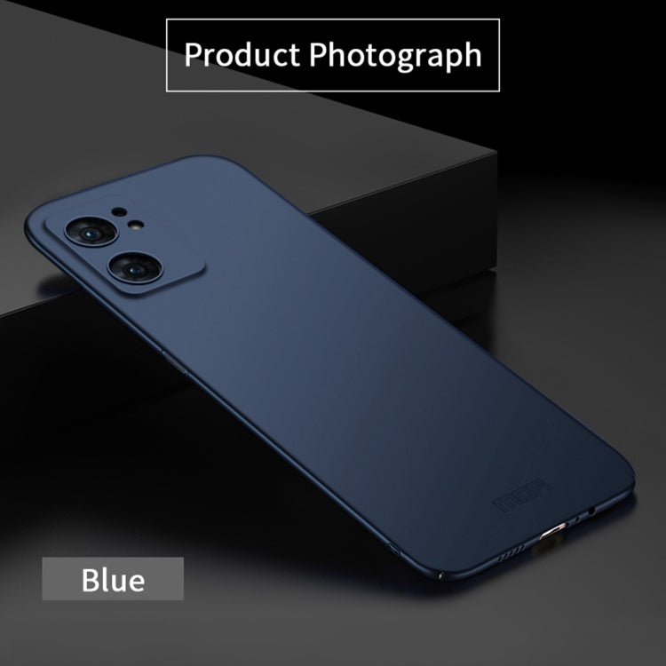 For OPPO Find X5 MOFI Frosted PC Ultra-thin Hard Case(Blue)
