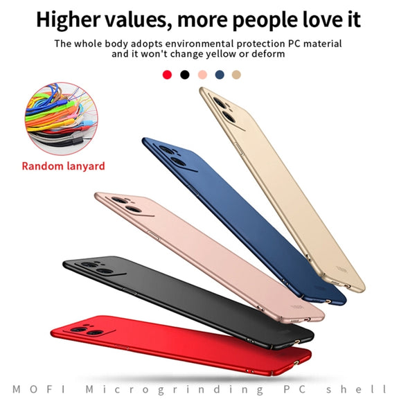 For OPPO Reno7 4G / F21 Pro 4G MOFI Frosted PC Ultra-thin Hard Case(Rose gold)
