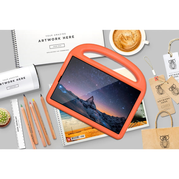 For Lenovo TB-X306F / TB-X306X Sparrow Style Kickstand Shockproof EVA Tablet Case(Orange)