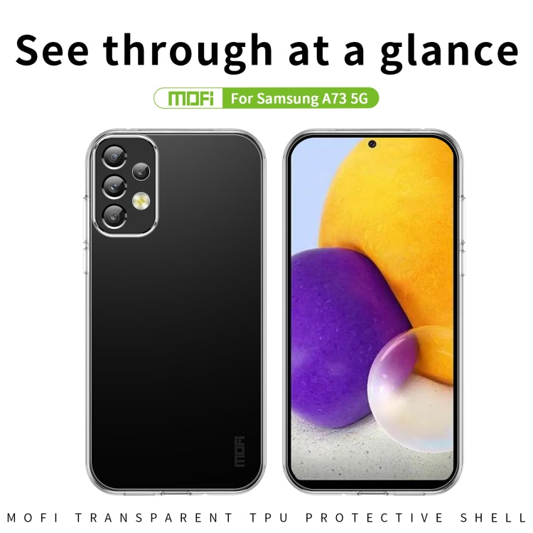 For Samsung Galaxy A73 5G MOFI Ming Series Ultra-thin TPU Phone Case(Transparent) - Galaxy Phone Cases by MOFI | Online Shopping South Africa | PMC TechLife