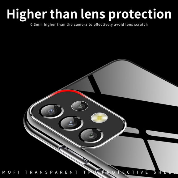 For Samsung Galaxy A73 5G MOFI Ming Series Ultra-thin TPU Phone Case(Transparent)